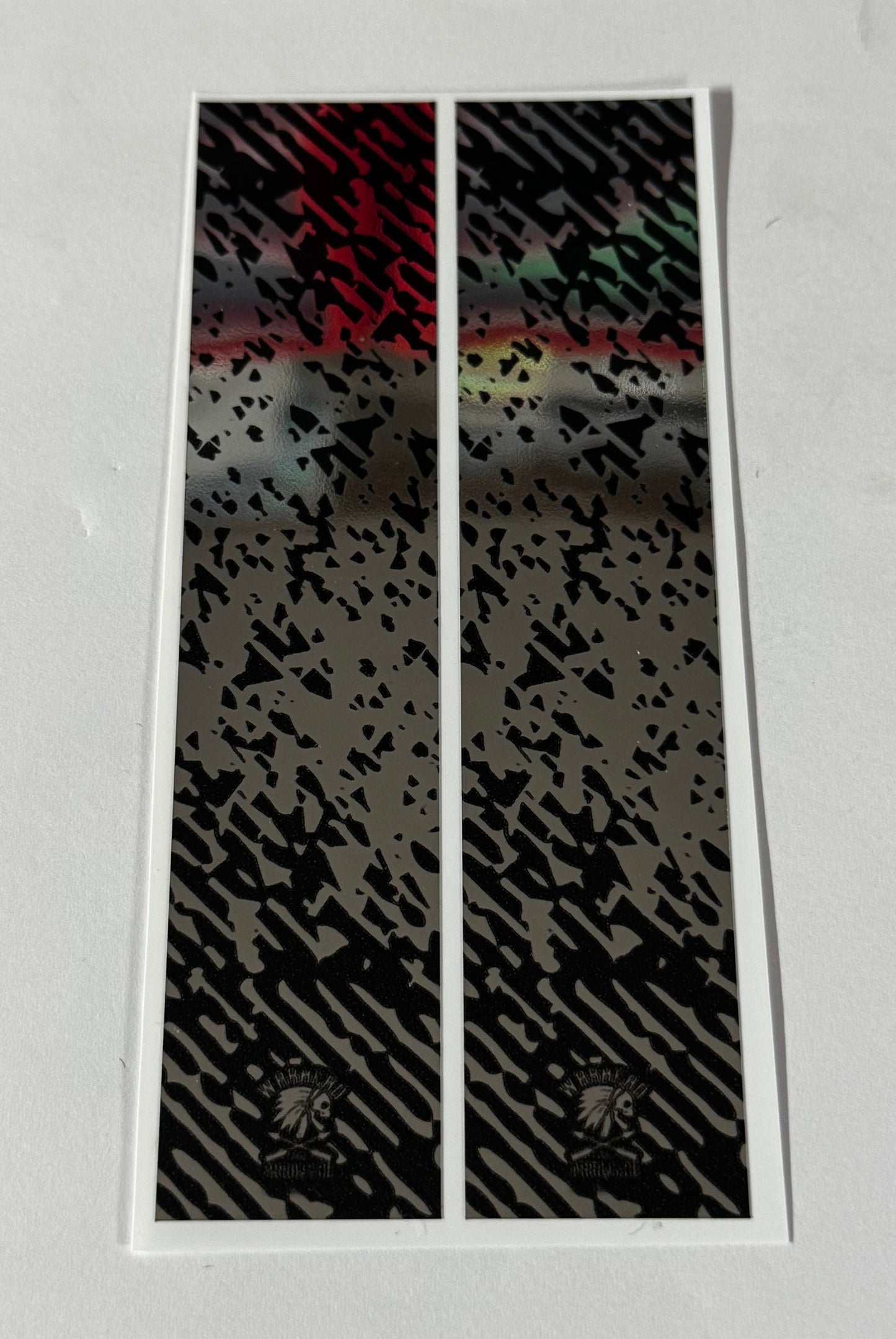 Chrome silver wraps.