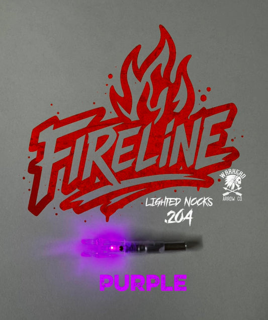 Warhead Fireline purple lighted nock. .204 3pk X nock