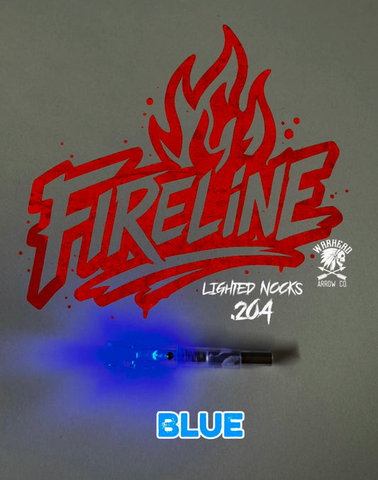 Warhead Fireline blue lighted nock. .204 X nock 3pk