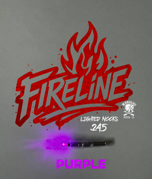 Warhead Fireline purple lighted nock. .245 3pk S nock