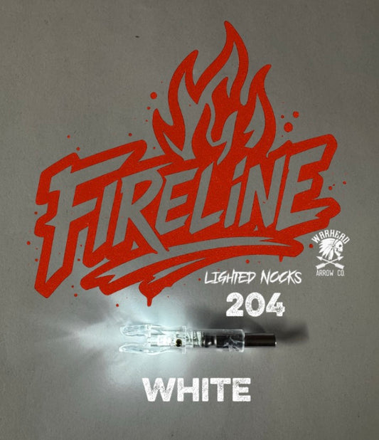 Fireline white lighted nock .245ID.