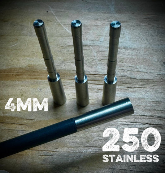 Tomahawk .165 stainless steel halfout 6 pk 250 spine