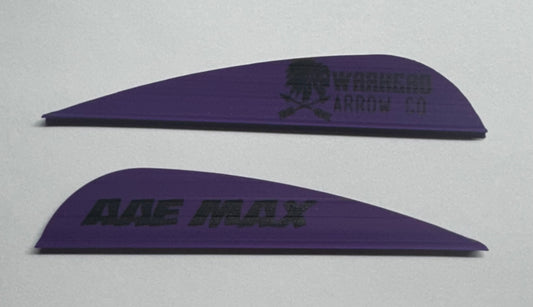 AAE Warhead logo Max Stealth Vanes 36 pack purple