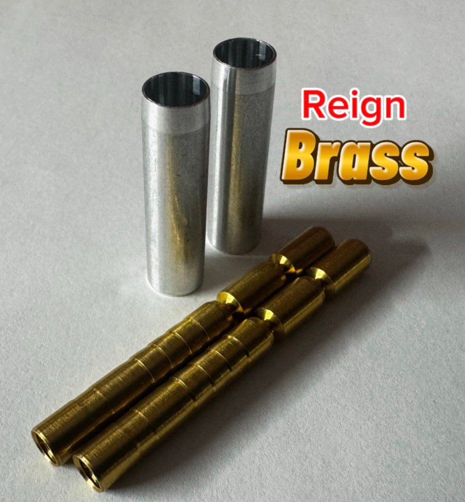 Reign 6pk brass break away hidden insert/alluminum sleeve combo.