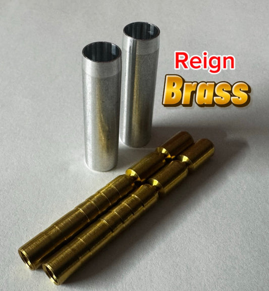 Reign 6pk brass break away hidden insert/alluminum sleeve combo.