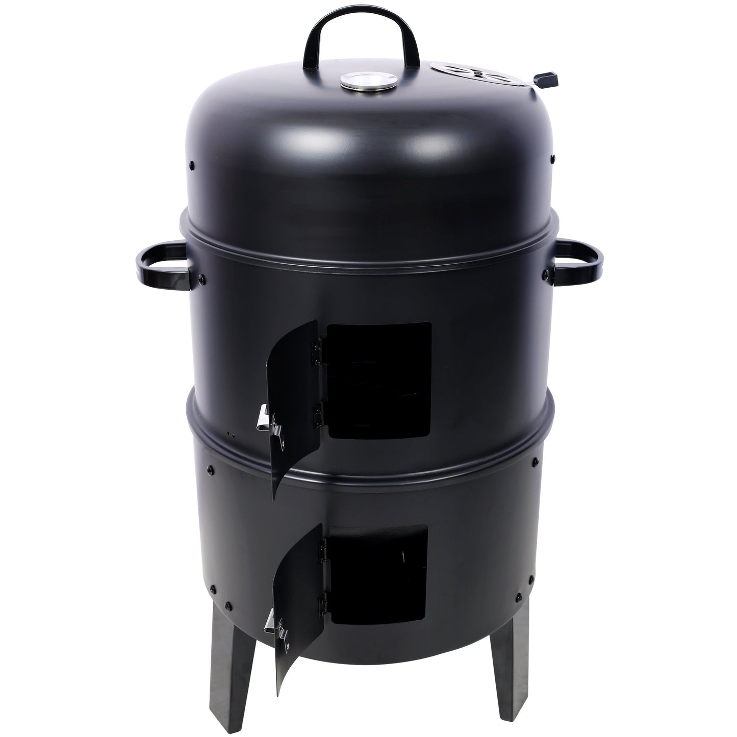 Charcoal Smoker Grill Wood Smoker Grills Outdoor Cooking 16 Inch Portable BBQ