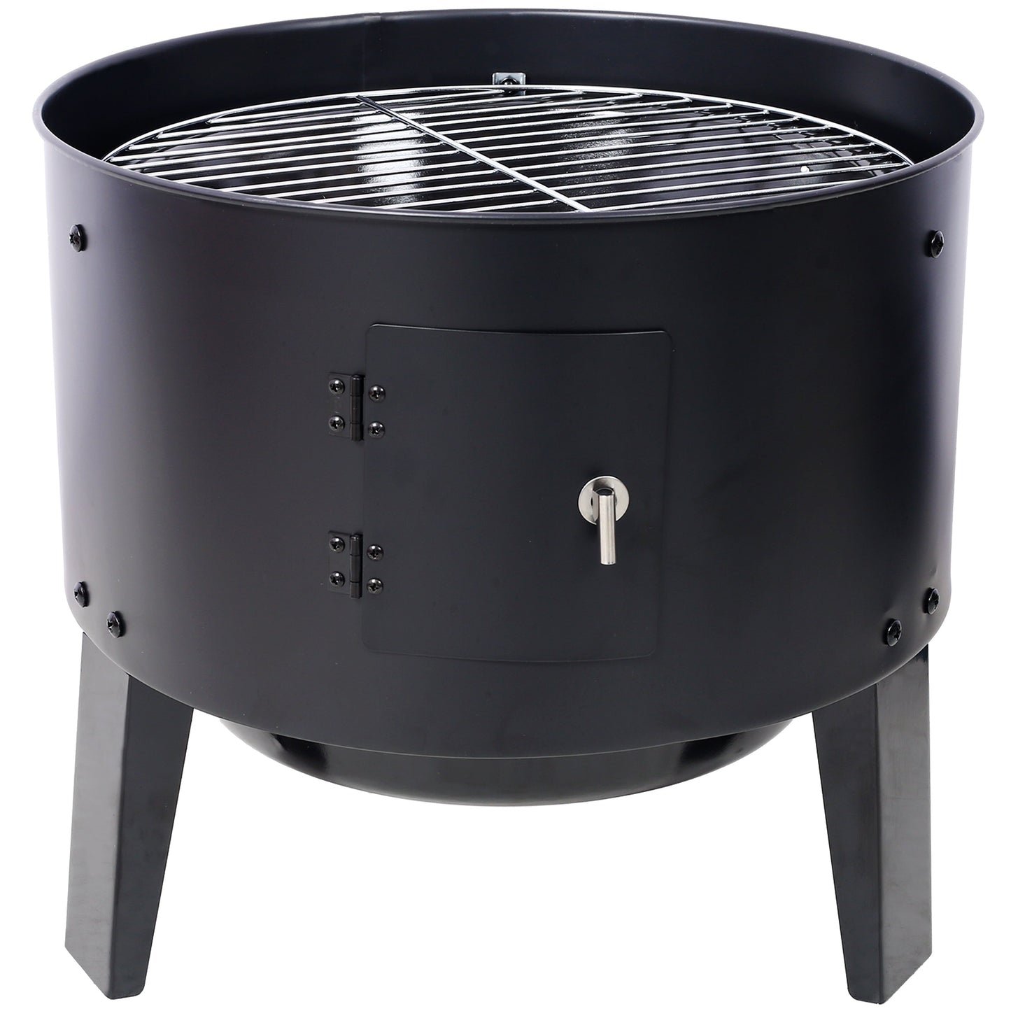 Charcoal Smoker Grill Wood Smoker Grills Outdoor Cooking 16 Inch Portable BBQ