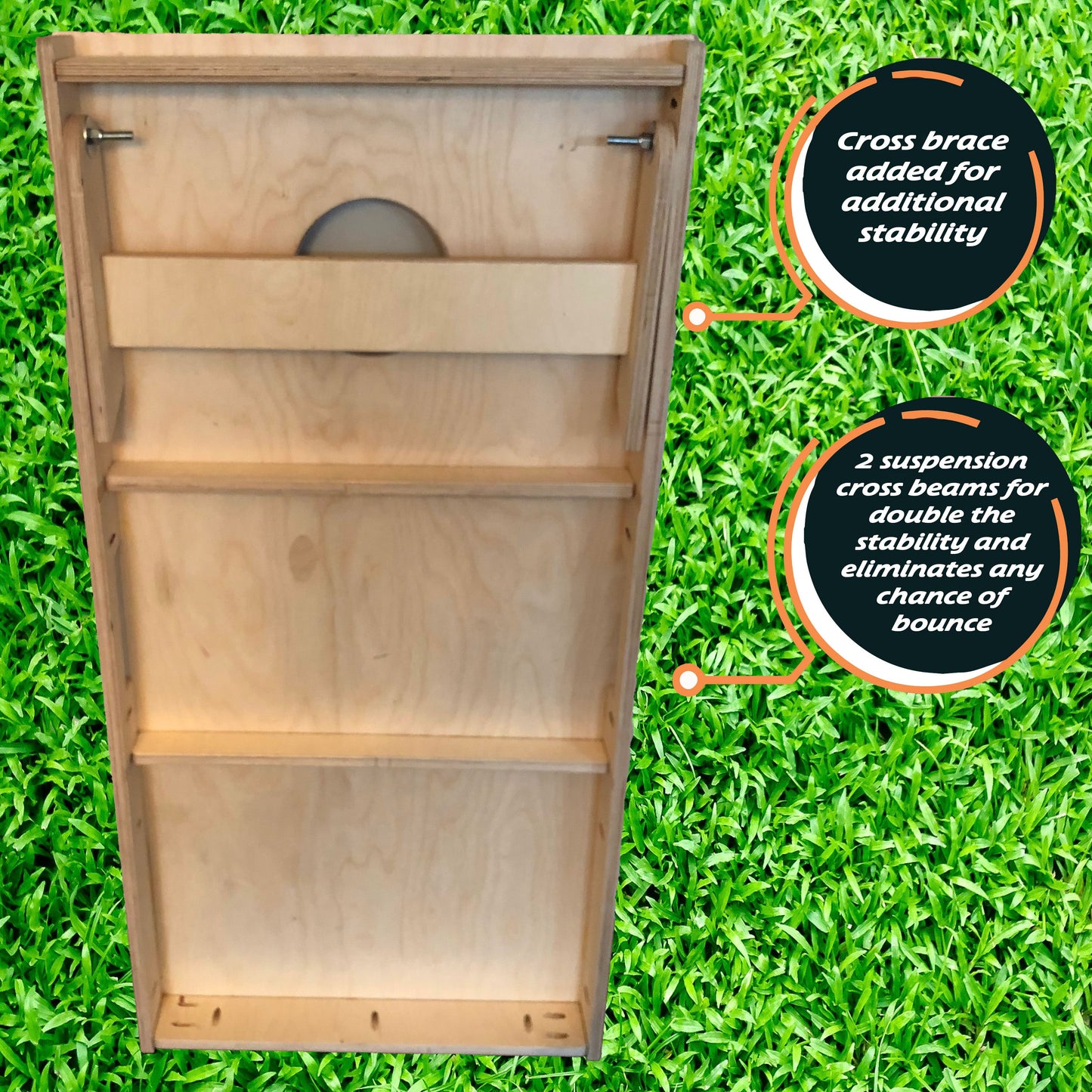 We The People Black & White Eagle Flag Cornhole Set