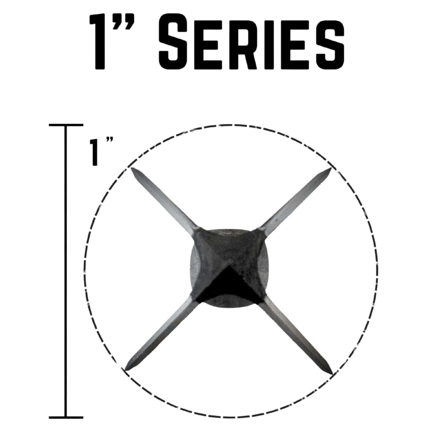 TOTA | 100 grain broadhead | 1-inch solid | fixed blade