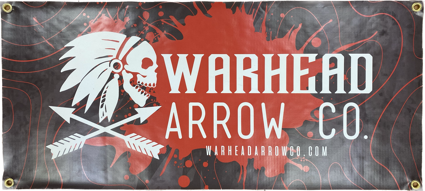 Warhead Logo Banner 16.5”X37”